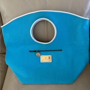 Trina Turk Large Blue Tote Bag